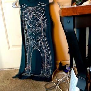 Green dress with sparkles size large